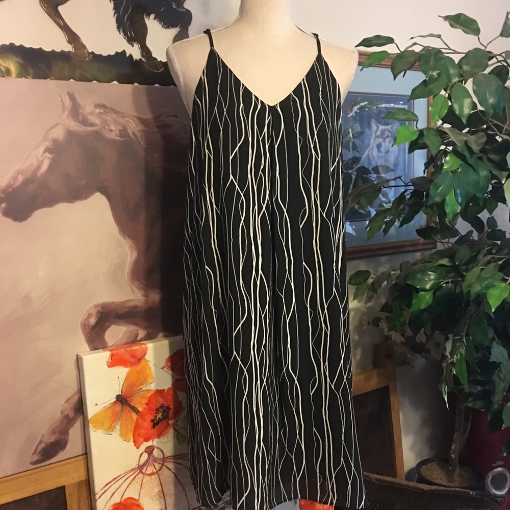 Vince Camuto electric lines tank dress NWT S